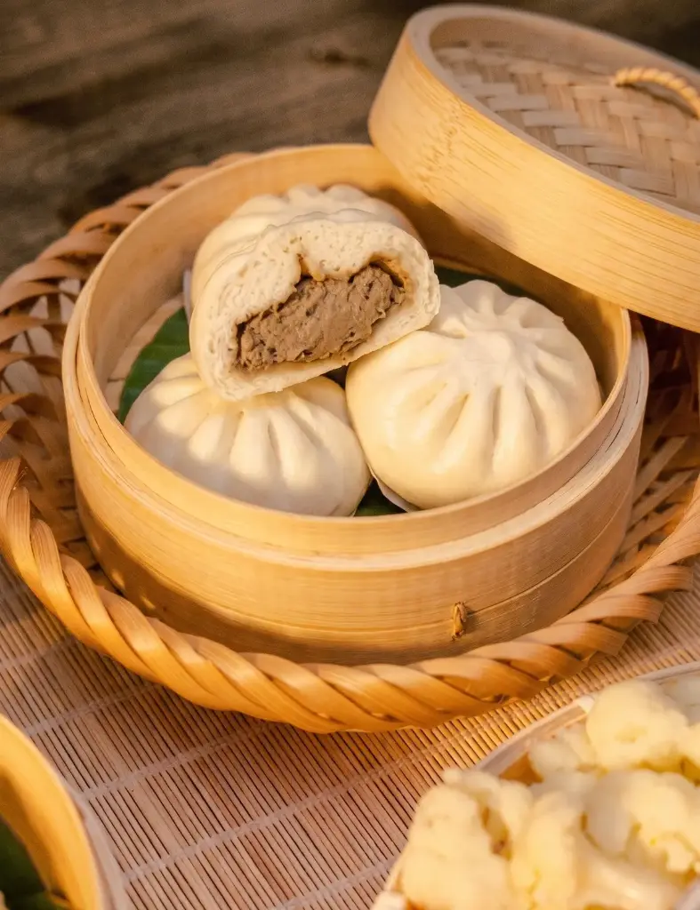 Bánh bao pate nấm